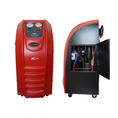 Rotes Gehäuse Wechselstrom-Kältemittel-Rückgewinnungsgerät Schwarz beleuchtetes Display X520